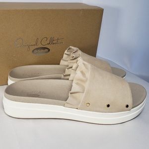 Dr Scholl’s Suede Ruffle Slides